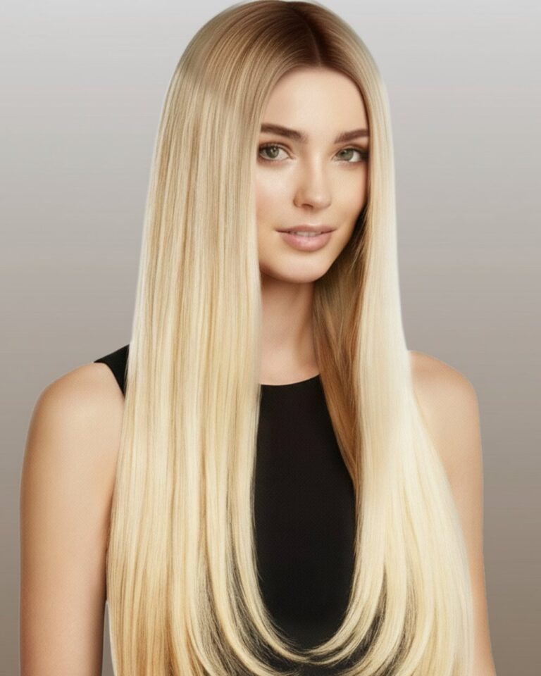 Włosy naturalne 2.0-10.1 włosy dziecięce bardzo ciemny brąz z jasny blond - obrazek 2
