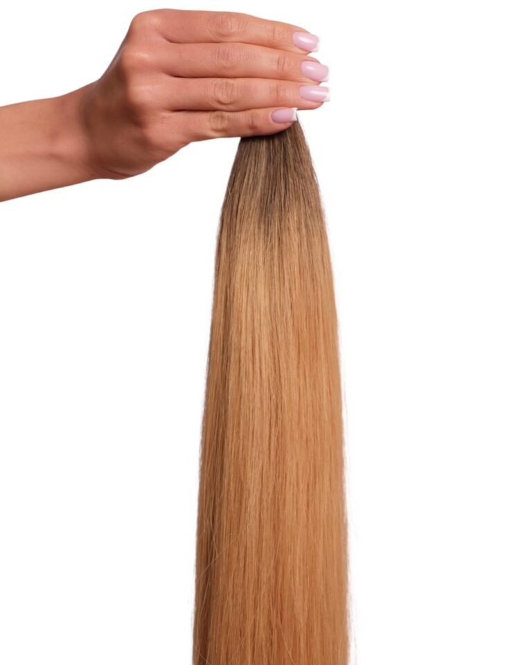 Włosy naturalne 4.0-8.0 włosy dziecięce ciemny brąz z złoty blond