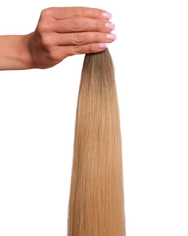 Włosy naturalne 4.0-9.0 włosy dziecięce ciemny brąz z piaskowy złoty blond