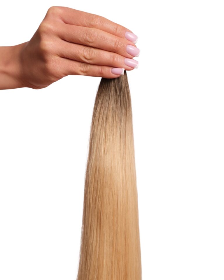 Włosy naturalne 4.0-9.13 włosy dziecięce ciemny brąz z piaskowy blond