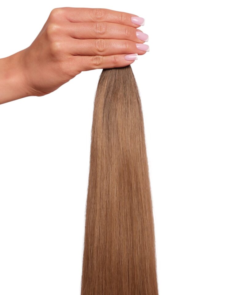 Włosy naturalne 4.0-7.7 włosy dziecięce ciemny brąz z ciemny ciepły blond