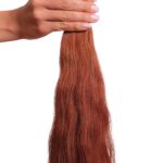 Włosy naturalne 5.5  falowane odcień miedziany