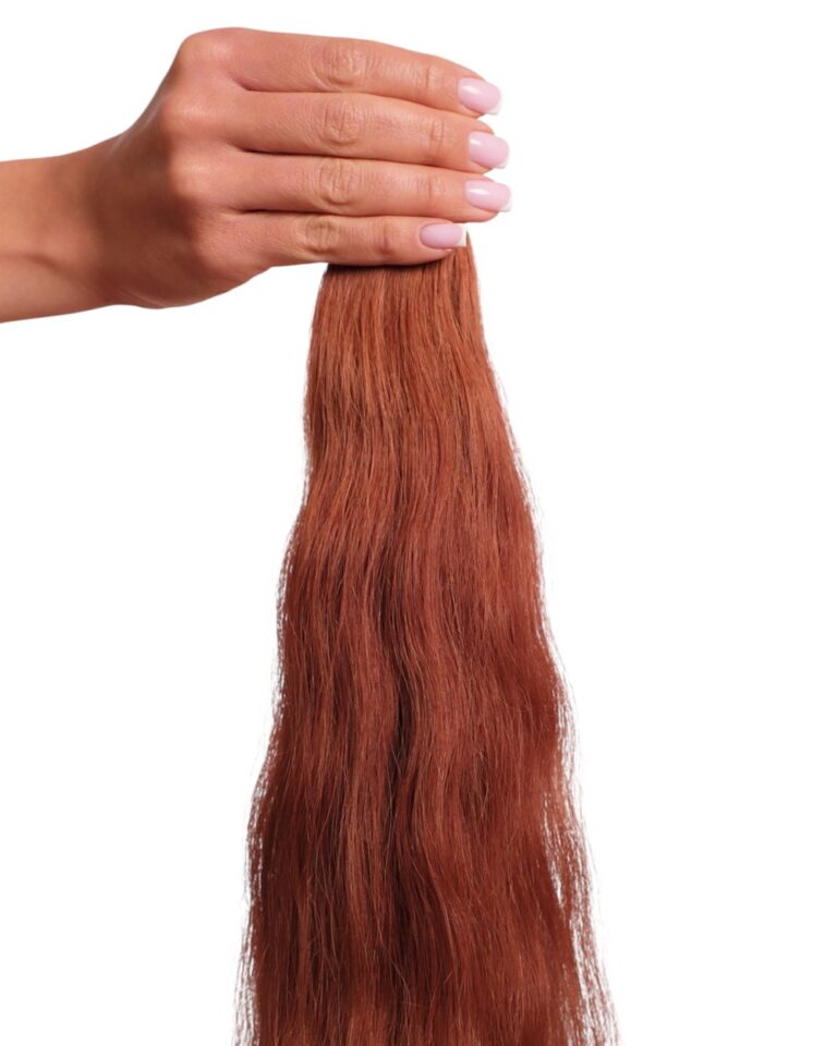 Włosy naturalne 5.5  falowane odcień miedziany