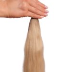 Włosy naturalne 6.0-12.0 włosy falowane średni brąz z bardzo jasnym blond