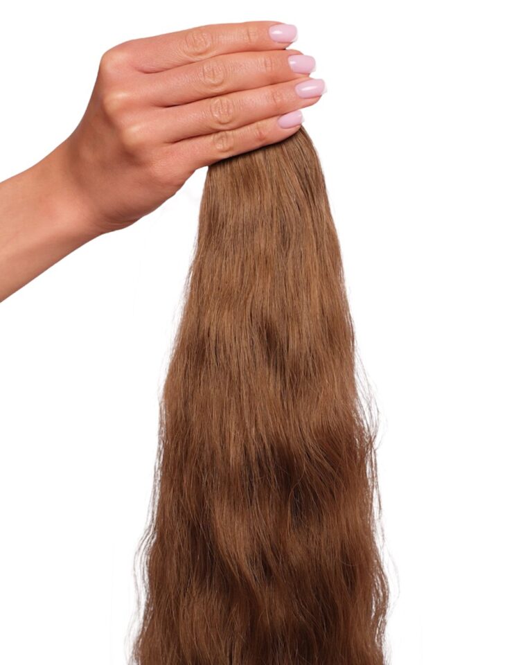 Włosy naturalne 6.2 falowane jasny chłodny brąz