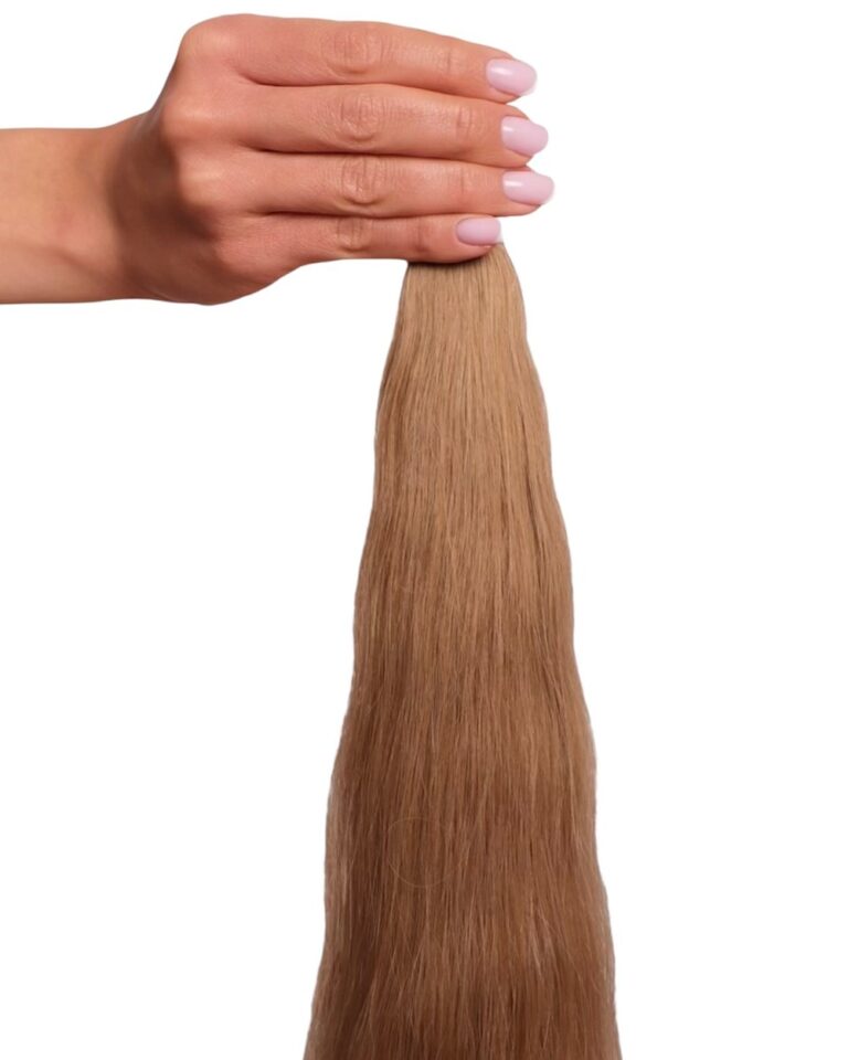 Włosy naturalne 7.7 falowane ciemny ciepły blond