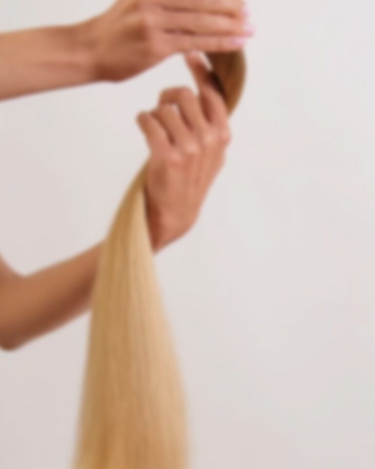 Włosy naturalne 7.0-9.0 włosy dziecięce ciemny blond z piaskowy złoty blond - obrazek 3