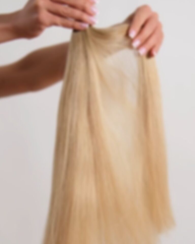 Włosy naturalne 7.0-9.13 włosy dziecięce ciemny blond z piaskowy blond - obrazek 3