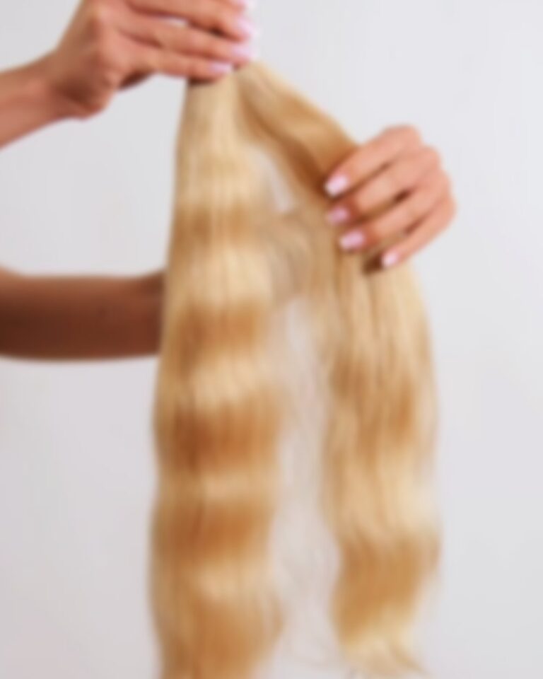 Włosy dziecięce 8.1 falowane złoto piaskowy blond - obrazek 3