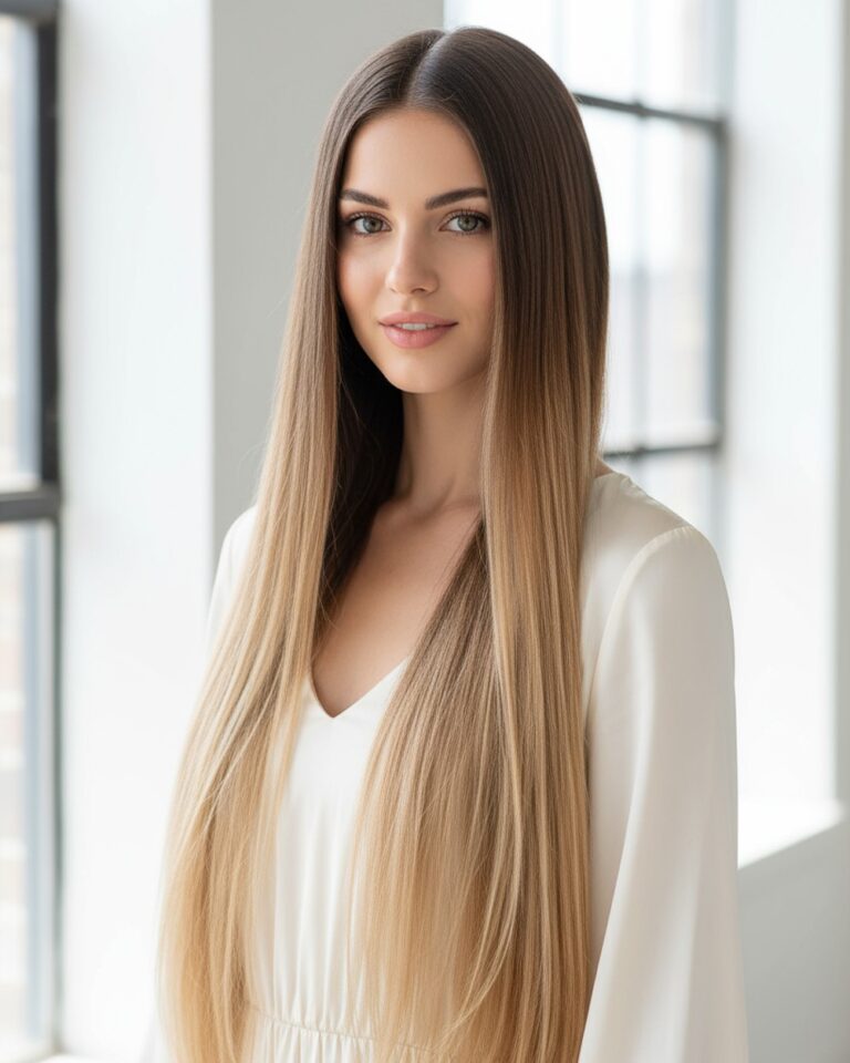 Włosy naturalne 4.0-9.13 włosy dziecięce ciemny brąz z piaskowy blond - obrazek 2