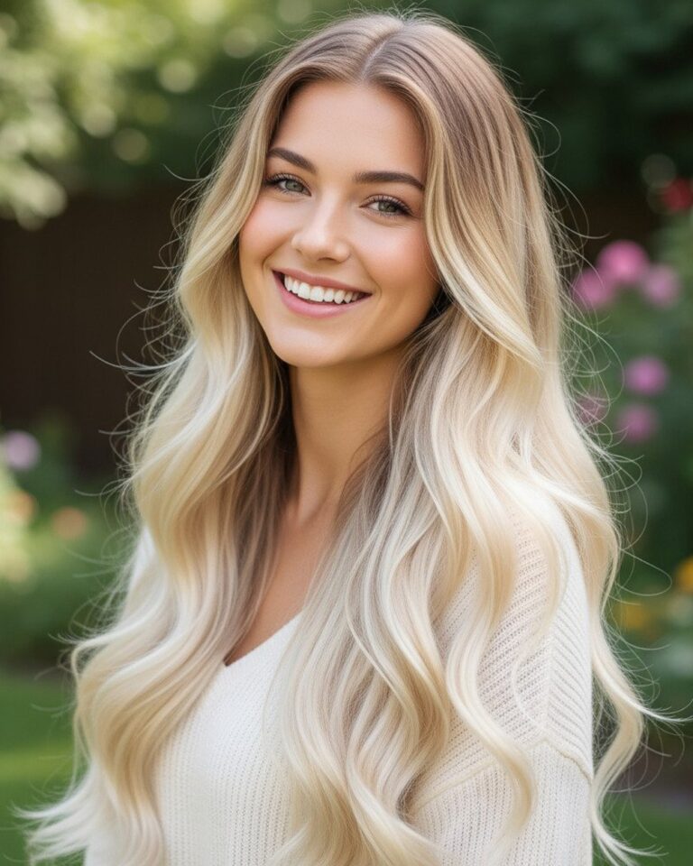 Włosy naturalne 6.0-12.0 włosy falowane średni brąz z bardzo jasnym blond - obrazek 2