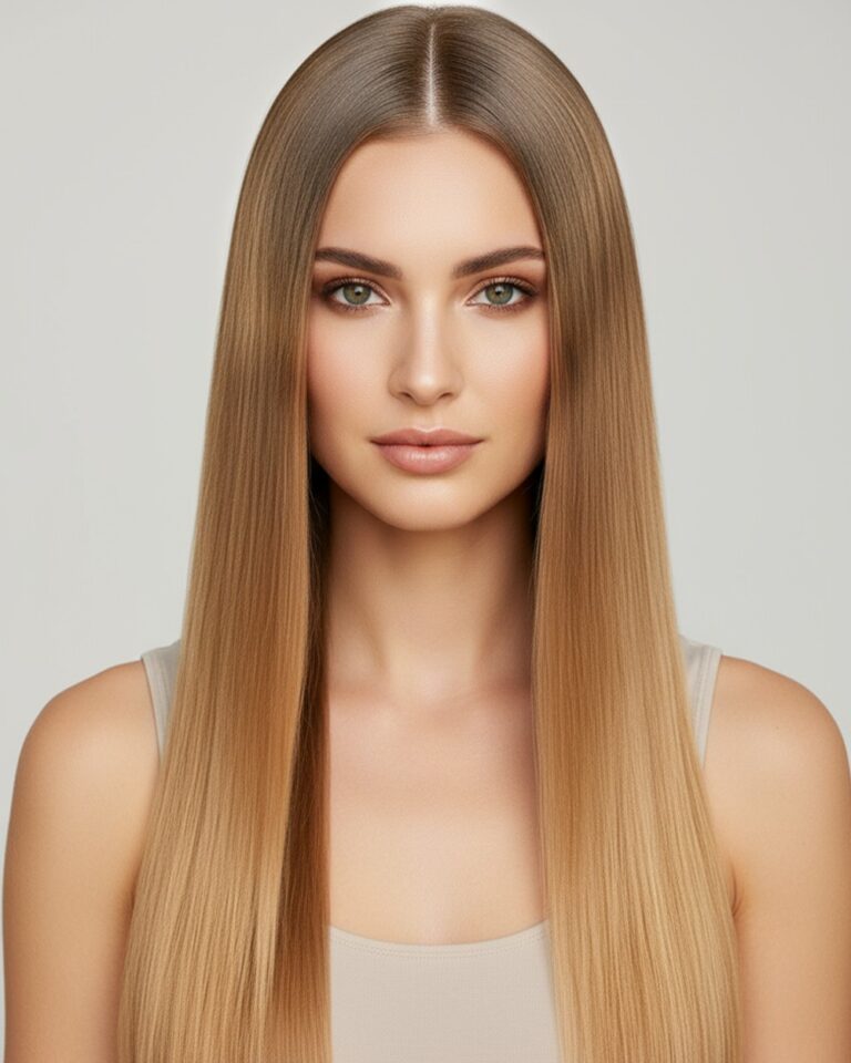 Włosy naturalne 7.0-9.0 włosy dziecięce ciemny blond z piaskowy złoty blond - obrazek 2