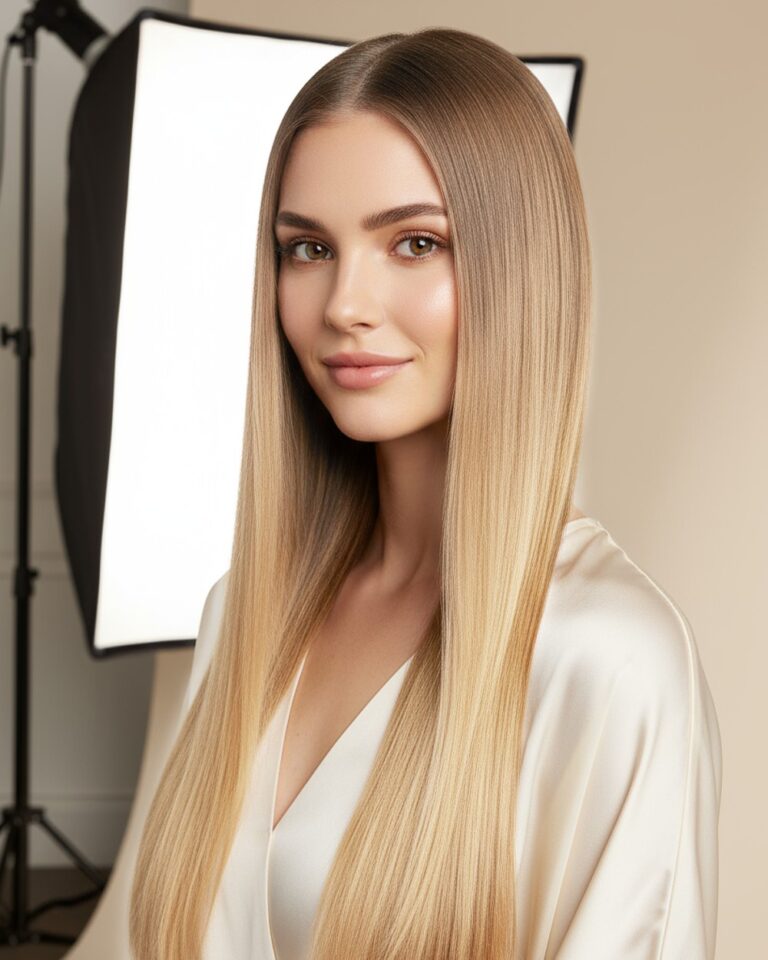 Włosy naturalne 7.0-9.13 włosy dziecięce ciemny blond z piaskowy blond - obrazek 2