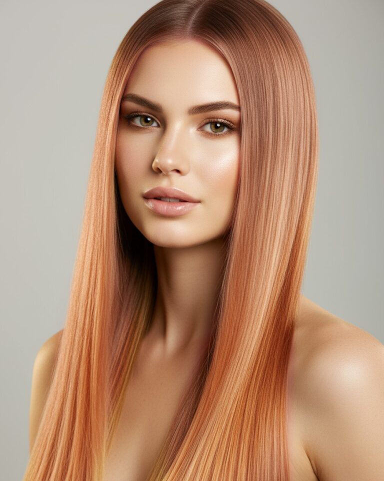 Włosy naturalne 7.54 ciemny blond, odcień czerwony - obrazek 2