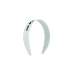 Opaska z octanu Balmain biała z logo